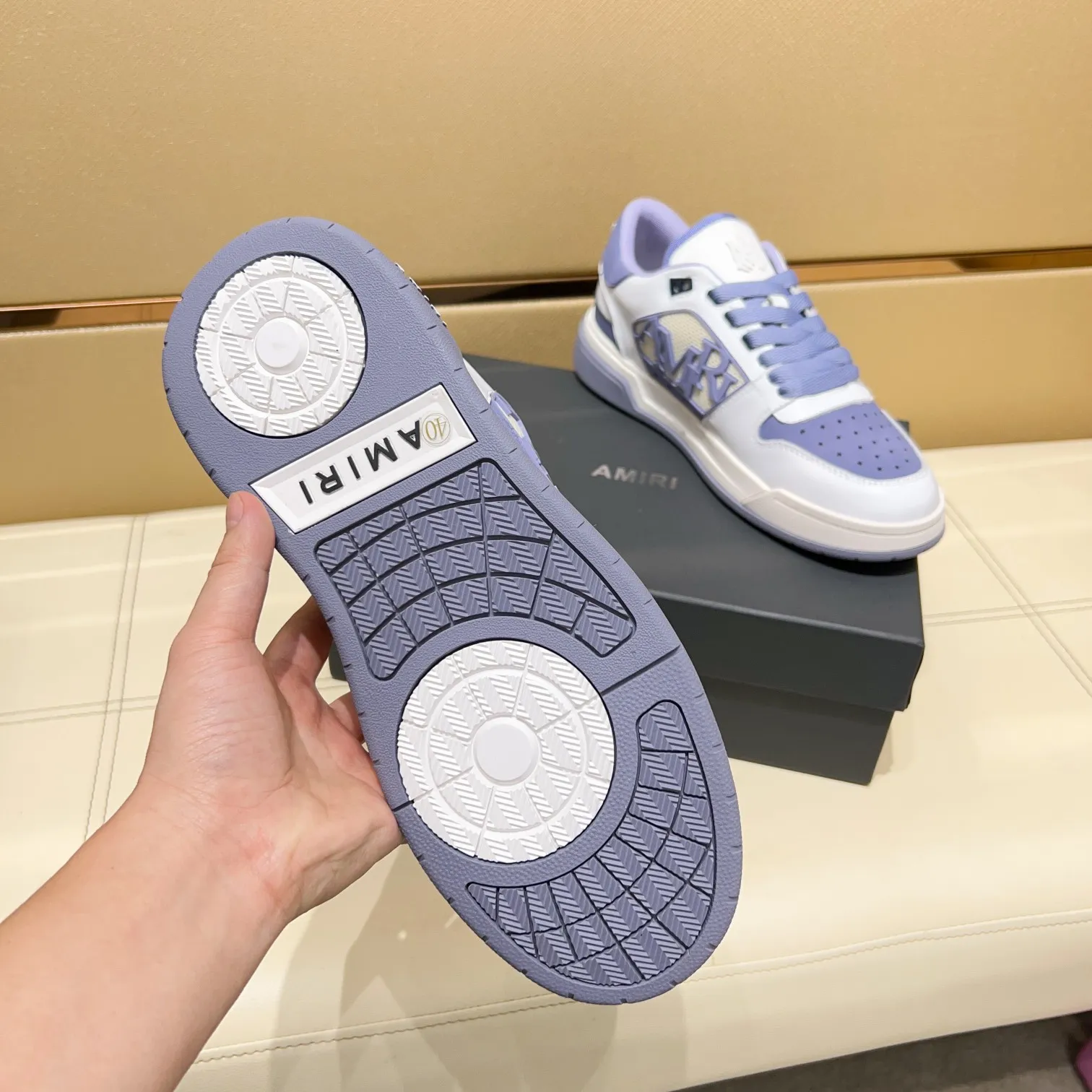 Men's men's shoes 💰500 [New style] 🌲🌲 Amiri - New Amiri trendy shoes, low-top casual sports shoes, the same style as celebrities, made of selected cowhide stitching, original outsole, comfortable on the feet, high-end workmanship, welcome to buy Size: 39-45 (customized for 46)